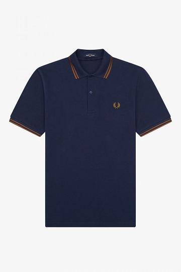 Dark Grey Fred Perry M12 Men's Polo Shirts | PH 1374ZUTG